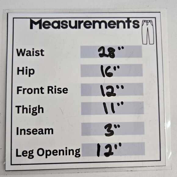 NWOT | Light Wash High Waisted Distressed Frayed Hem Denim Jean Shorts | Medium - Picture 4 of 4